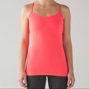 LULULEMON Power Y Tank Coral Sz 4